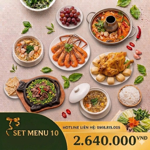 SET MENU 10 - Đại Tiệc Vương Giả