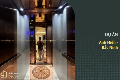Trang trí thang máy tại anh Hiển Bắc Ninh - Tinh tế, Hiện đại và Bền đẹp