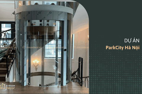 Trang Trí Thang Máy Tại ParkCity Hà Nội – Hoàn Thiện Ốp Inox Khung Thép Thang Máy Tròn