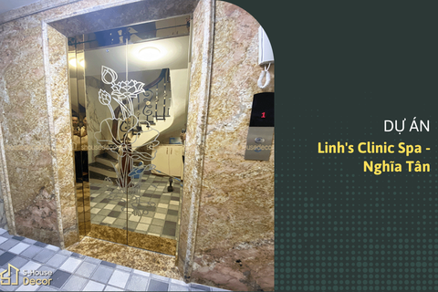 Trang Trí Thang Máy Tại Linh's Clinic & Spa, Nghĩa Tân Hoàn Thiện Không Gian Tinh Tế Và Thư Giãn