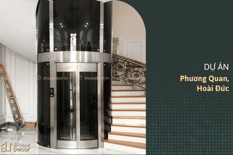 Dự Án Ốp Inox Khung Thép Thang Tròn – Phương Quan, Hoài Đức