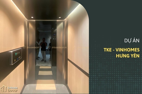 TRANG TRÍ CABIN THANG MÁY TẠI DỰ ÁN TKE – GIẢI PHÁP INOX ĐEN HIỆN ĐẠI