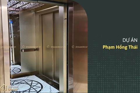 Dự Án Trang Trí Cabin & Hoàn Thiện Khung Bao Thang Máy – Thiết Kế Sang Trọng Với Inox Vàng Hồng