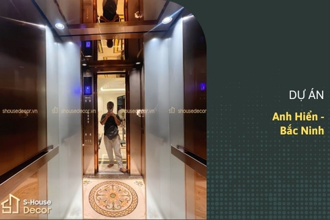 Trang trí thang máy tại anh Hiển Bắc Ninh - Tinh tế, Hiện đại và Bền đẹp