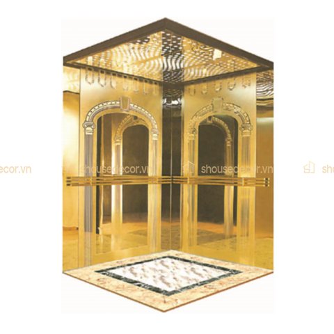 Ốp Inox Cabin Thang Máy Mẫu OCTM3D02