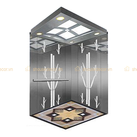 Ốp Inox Cabin Thang Máy Mẫu OCTM3D12