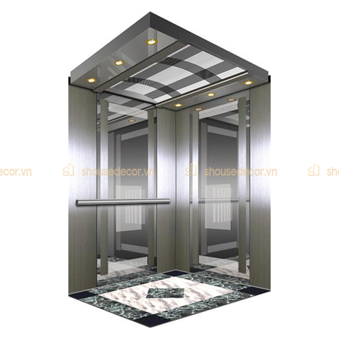 Ốp Inox Cabin Thang Máy Mẫu OCTM3D17