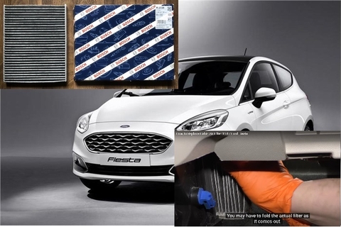 Thay Lọc gió điều hòa Ford Fiesta (How to Replace Cabin Air Filter Ford Fiesta)