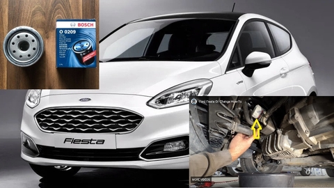 Thay Dầu nhớt và Lọc dầu xe Ford Fiesta (Renew the engine oil and filter)