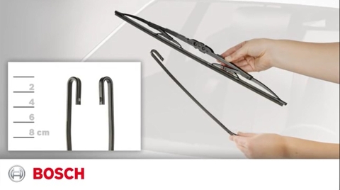 Hướng dẫn lắp gạt mưa xương sắt Bosch Advantage BA (How to Install Bosch Wiper Blades)
