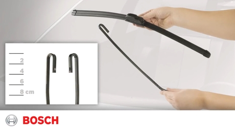 Hướng dẫn lắp gạt mưa xương mềm Bosch Aerotwin BBA (How to Install Bosch Wiper Blades)