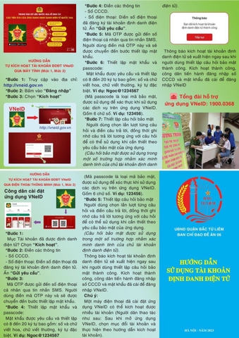Hướng dẫn sử dụng tài khoản định danh điện tử VNeID