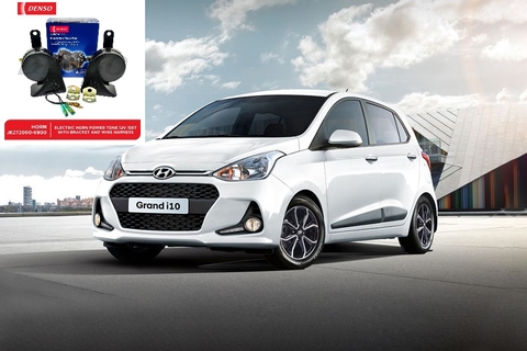 Lắp còi sên Denso 12v 2 giắc xe Hyundai i10