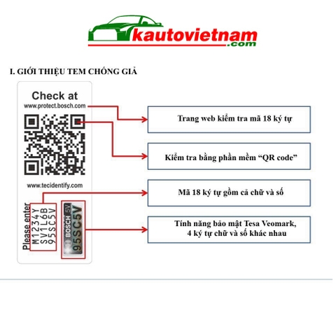 Tem chống hàng giả Bosch