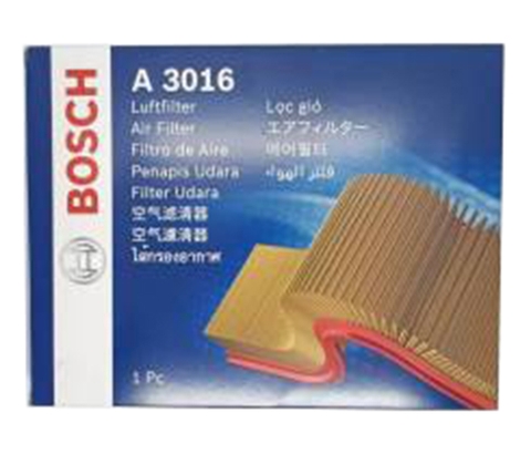 Lọc gió động cơ KIA Sorento - G4KE 2.4L (14-20), Sedona - G6DF 3.3L (2014-2021); HYUNDAI SantaFe - G4KJ 2.4L (2019-2021) chính hãng Bosch A3016 (0986AF3016)