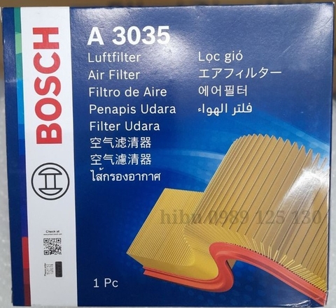 Lọc gió động cơ Honda HRV 1.8 (2016+) chính hãng Bosch (0986AF3035)