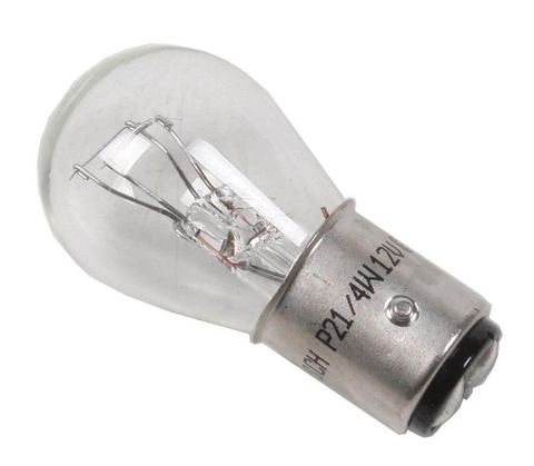 Bóng đèn phanh chân cài 2 tóc trắng ECO P21/4W 12V 4W chính hãng Bosch (1987302813)