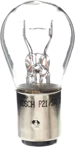Bóng đèn phanh chân cài 2 tóc trắng ECO P21/5W 12V 21/5 W chính hãng Bosch (1987302814; 1987302202)