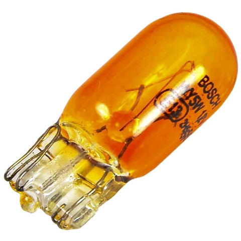 Bóng đèn xi nhan chân cắm T10 ECO WY5W 12V vàng chính hãng Bosch (1987302820)