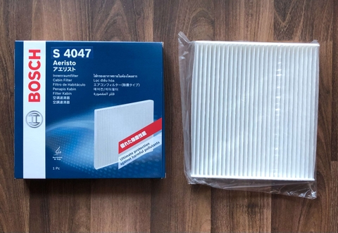 Lọc gió điều hòa Toyota Prado (2009+); Land Cruiser (2007-2015); Premio; Wish; Sienna; Rav4; Prius; Yaris (2006-2013); Avanza (2006+) chính hãng Bosch Aeristo (0986AF4047; 0986AF5094; 0986AF7009)
