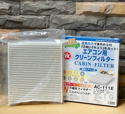 Lọc gió điều hòa Lexus ES250; ES300h (2018+); RX300 (2017+); RX450HL (2017+) chính hãng VIC Nhật Bản (AC-111E; AC-111EX)