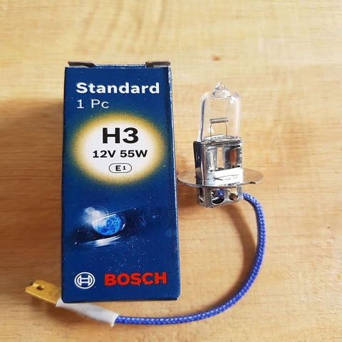 Bóng đèn Halogen H3 12V-55W chính hãng Bosch (0986AL1506)