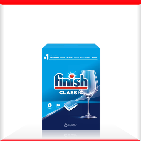 Viên rửa bát Finish Classic nhập khẩu châu âu 110v (loại viên to) - Hương Soda