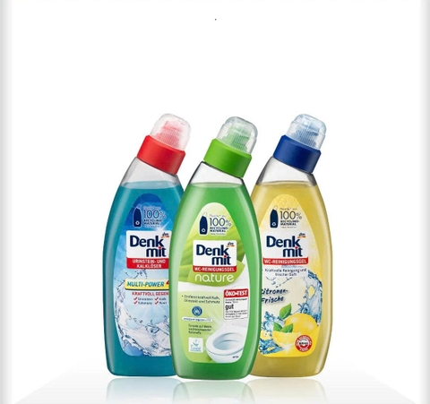 Dung Dịch Tẩy Bồn Cầu Denkmit Reiniger Gel 750ml | Gel Vệ Sinh Toilet Tẩy Cặn Vôi, Canxi, Nhập khẩu Đức 