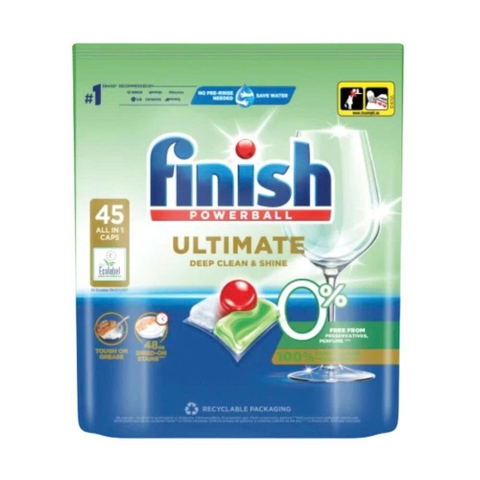 Viên rửa bát Finish Ultimate Eco - Túi 45 viên