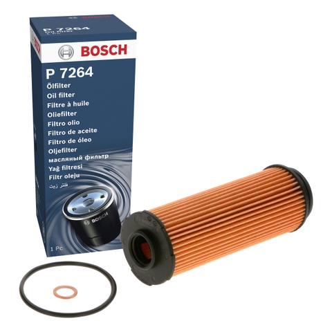 Lọc dầu động cơ BMW 740i, Li G11/G12 3.0/B58B30A (2015-2022); 740i G70 3.0/B58B30P (2023+); 735i G70 3.0/B58B30P (2023+); X5 40iX G05 3.0/B58 (2019+); X6 G06 3.0/B58B30C chính hãng Bosch (F026407264) (lọc giấy)