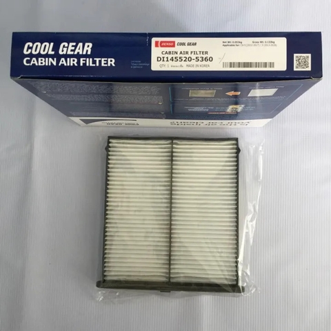 Lọc gió điều hòa Mazda 3 (2013-2018); Mazda 6 (2012+); CX5 2.0L, 2.2L, 2.5L (2011+); Axela Sport 1.5L, 2.0L, 2.2L; Atenza Wagen 1.5L, 2.0L, 2.2L, 2.5L chính hãng Denso (DI145520-5360)