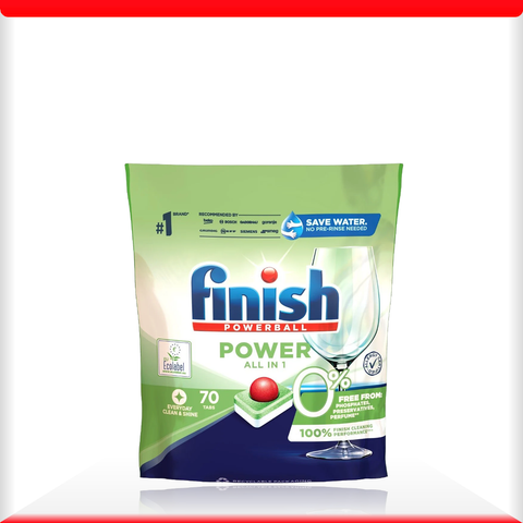 Viên rửa bát Finish Power All IN 1 ECO 0% nhập khẩu châu âu 70v (loại viên to)