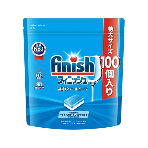 Viên rửa bát Finish Cube nội địa Nhật - Túi 100v (loại viên nhỏ)