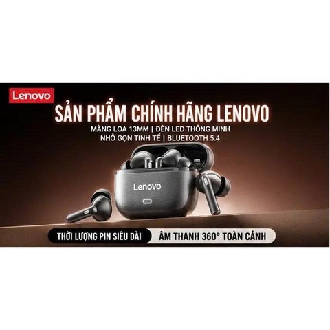 Tai nghe Bluetooth Lenovo EA269 – Bluetooth 5.4 | Âm thanh 360° | Pin 24H | Chống nước IPX4