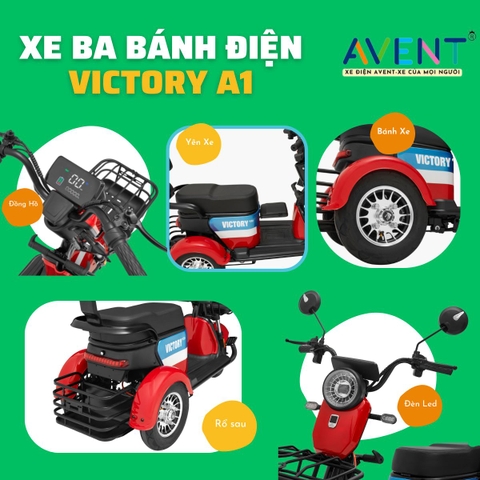 Xe Ba Bánh Điện Victory A1