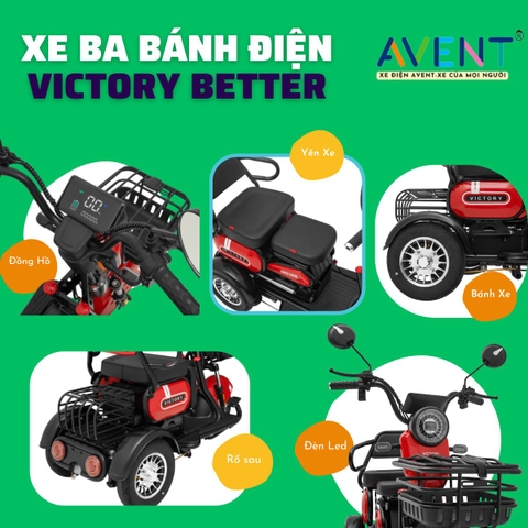 Xe Ba Bánh Điện Victory Better