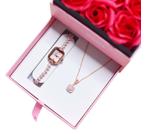 Combo Quà Tặng Đồng Hồ Nữ JA-1437 + ESME ES162