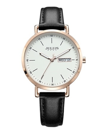 Đồng Hồ Nữ JA-1381 Julius Hàn Quốc Dây Da 3 màu