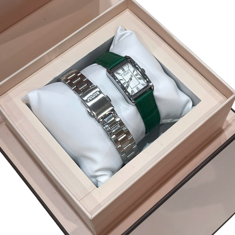 Combo Đồng Hồ  Nữ Julius JA-1338A + Dây Thép