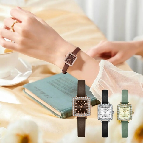 Đồng Hồ Julius JA-1426 Hàn Quốc Dây Da (3 màu)