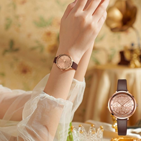 Đồng Hồ Nữ JA-1400 Julius Hàn Quốc Dây Da (3 Màu)