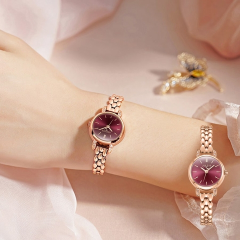 Đồng Hồ Nữ JA-1363C Julius Hàn Quốc (Đỏ)