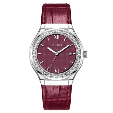 Đồng Hồ Nữ Julius JA-1395F( Màu Đỏ Rượu