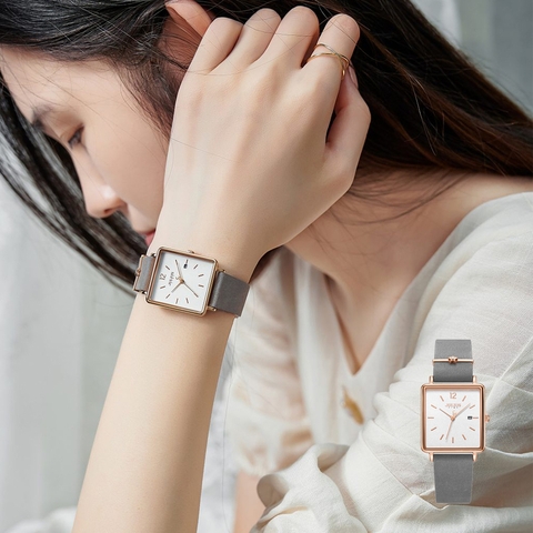 Đồng Hồ Nữ JS-048 Julius Star Kính Sapphire Hàn Quốc (3 Màu)
