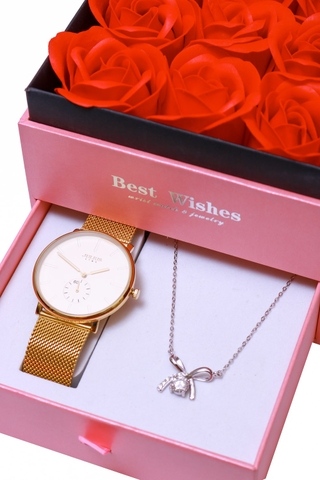 Combo Quà Tặng Đồng Hồ Nữ JS-043B +ESME ES165KC