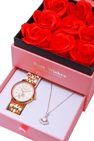 Combo Quà Tặng Đồng Hồ Nữ JS-061L + ESME ES163KC