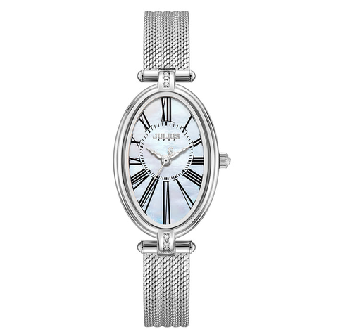 Đồng Hồ Nữ JA-1555 Julius Hàn Quốc Dây Thép (5 màu)