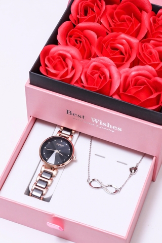 Combo Quà Tặng Đồng Hồ Julius JA-1209D + Nữ trang ES090