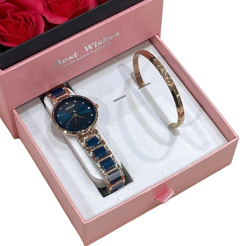Combo Đồng Hồ Nữ JA-1209C Julius + Vòng Tay Julius JSB078