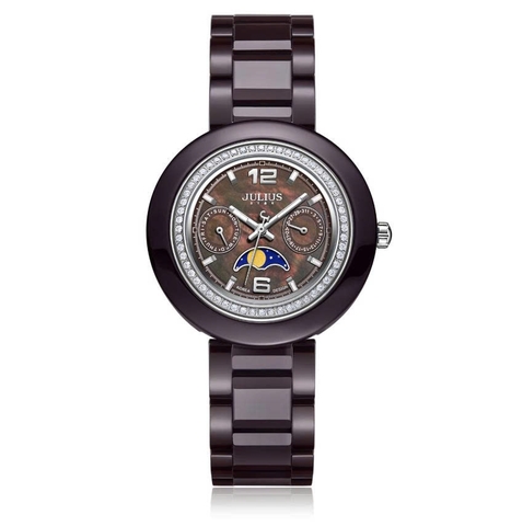 Đồng Hồ JS-063 Julius Star Hàn Quốc Dây Thép (Đen)